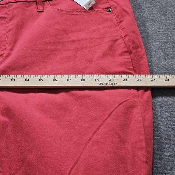 Talbots Jeggings Womens 18W Berry Pink Ankle Length Slimming High Rise Stretch - Picture 9 of 16